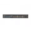 Nevaldomas jungiklis LANBERG RSFE-16P-2C-150 — 18 prievadų Gigabit, 16 PoE+/2 SFP, 150 W bendra galia, 1U stovas, metalinis, juodas