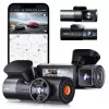 Automobilinis vaizdo registratorius VANTRUE N5 Nexus 5 — 4 kanalų vaizdo registratorius, 2592×1944 pagrindinis, 160° priekis/salonas, GPS, Wi‑Fi, IPS ekranas, MicroSD iki 512 GB