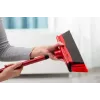 Grindų šluota VILEDA 143703 su kotu, technopolimeras, minkšti/kieti šereliai, vidaus patalpoms, 130 cm, raudona