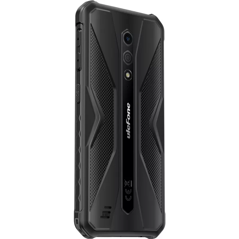 Atsparus išmanusis telefonas UleFone Armor X12 — 3GB RAM, 32GB atminties, visiškai juodas