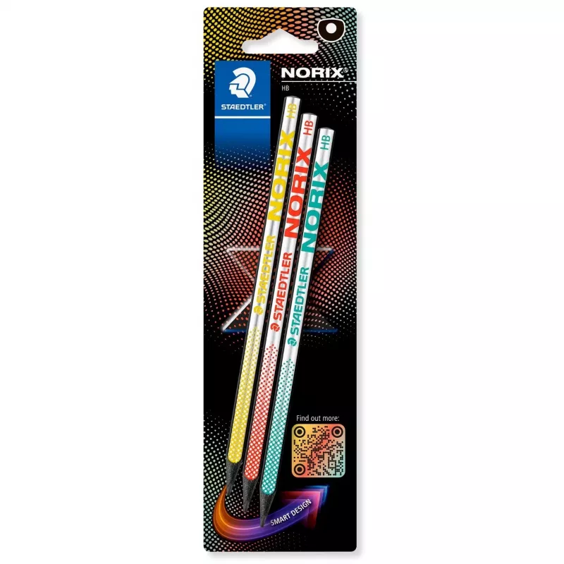 Grafito pieštukas Staedtler 181-HBBK3 HB įvairiaspalvis