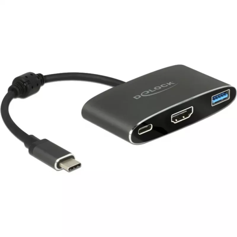 DeLOCK - Išorinis vaizdo adapteris - VL101 - USB-C 3.1 - HDMI - Pilka - mažmeninė prekyba (62991)