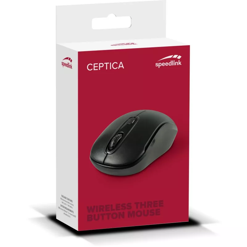 Pelė SPEEDLINK SL-630013-BKBK RF belaidė, abiem rankoms tinkama
