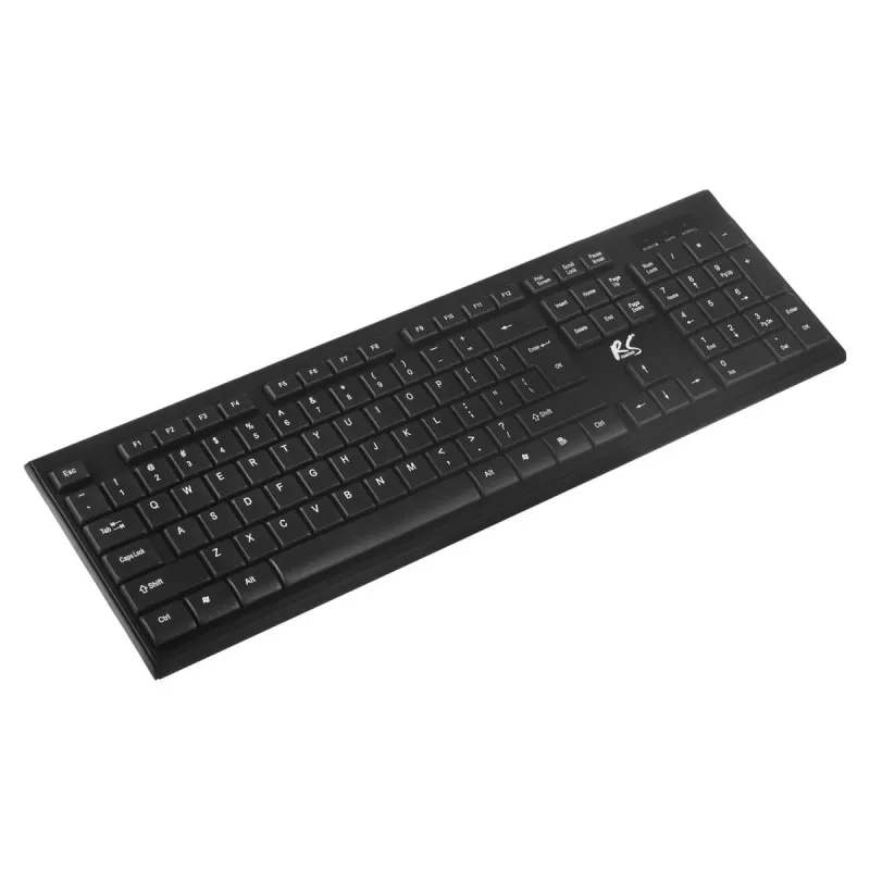 Belaidis klaviatūros ir pelės rinkinys NanoRS RS580 su ergonomišku dizainu sklandžiam ir efektyviam darbui