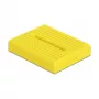 Breadboard DELOCK 18320 — plastikinė prototipų kūrimo plokštė, geltona, 36×46×10 mm