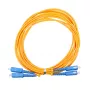 Optinis kabelis Extralink EX.3586 1 m FTTH G.652D SC-SC dvipusis geltonas