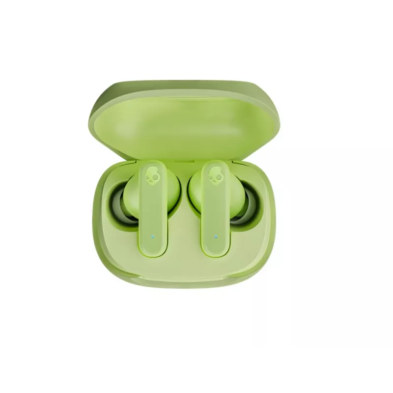 Ausinės į ausį, tikras belaidis ryšys, Skullcandy Smokin’ Buds – žalios, intraauralinės, 20–20000 Hz, 0,0406 kg