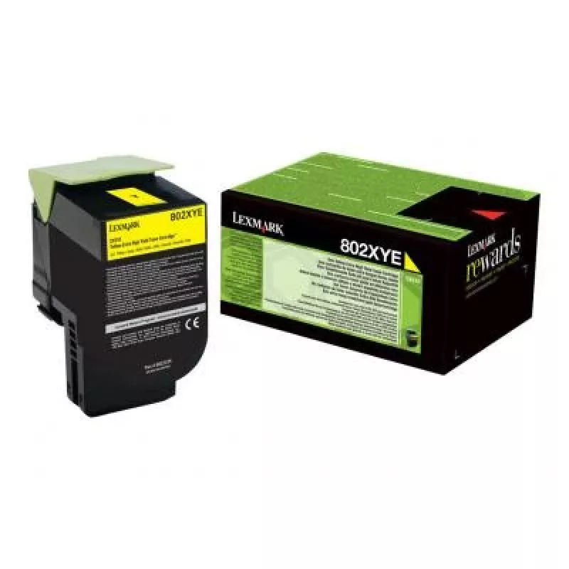 Lexmark 802XYE geltonas dažų kasetė 80C2XYE, 3000 puslapių