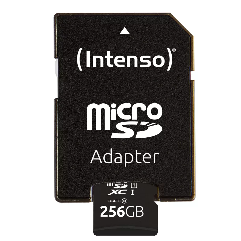 Flash Memory Intenso 256GB UHS-I MicroSD kortelė