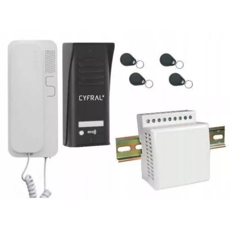 Interkomas Cyfral Cosmo 1-TENANT Juodas