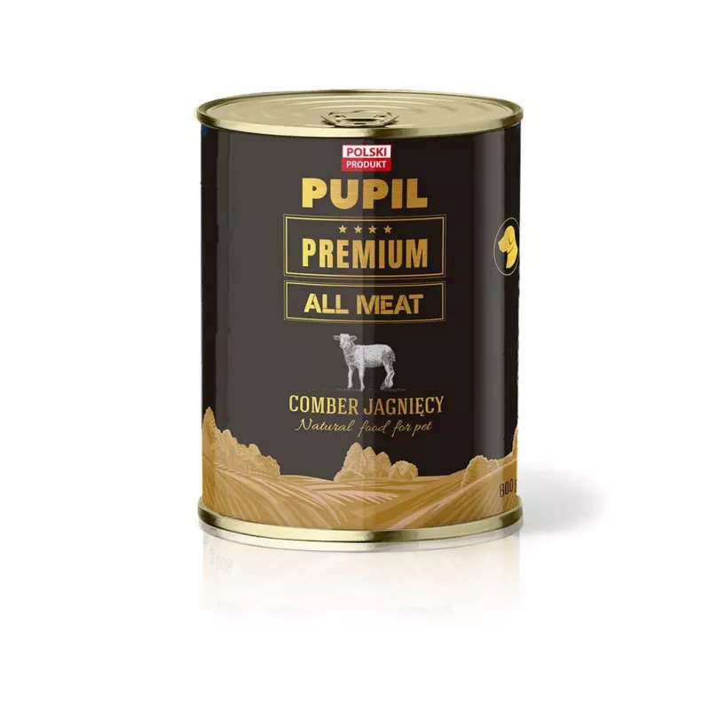 PUPIL Premium All Meat Gold ėriuko nugarinė - šlapias šunų ėdalas - 800g