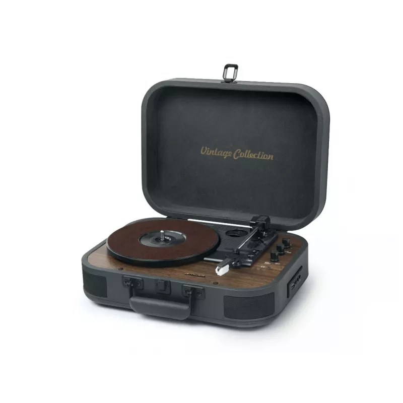 Muse patefono stereo sistema su Bluetooth išvestimi | MT-207 DGB | 2x5 W | Bluetooth | Juoda/Ruda