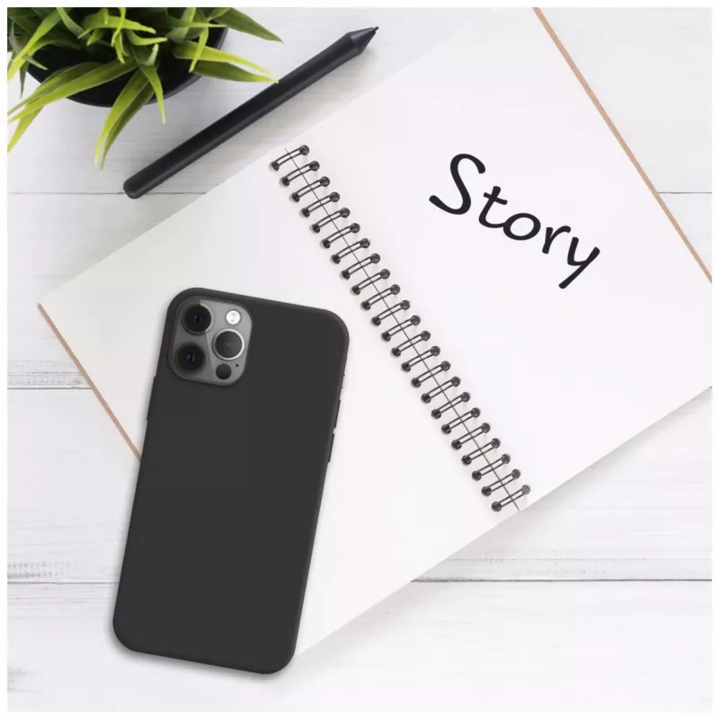 „Fixed STORY“ nugarėlės dangtelis, skirtas „Xiaomi Redmi 15 4G/5G“, gumuotas juodas apsauginis dėklas