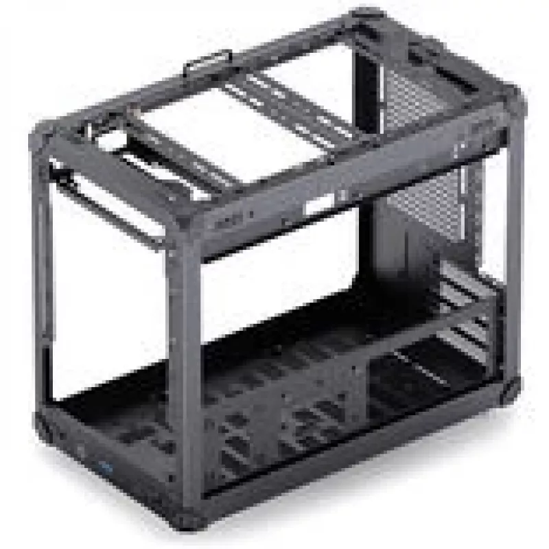 Jonsbo C6 MAX kompiuterio korpusas, mini korpusas, Micro-ATX, grūdintas stiklas - juoda