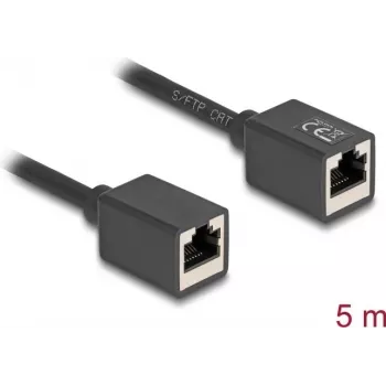 Tinklo kabelis DeLOCK 90333 RJ-45 Cat6a 5 m juodas