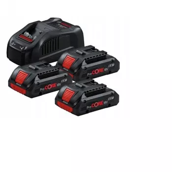 BOSCH. AKUMULIATORIUS 18V 4.0Ah x3 + ĮKROVIKLIAI. GAL1880CV PROCORE
