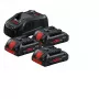 BOSCH. AKUMULIATORIUS 18V 4.0Ah x3 + ĮKROVIKLIAI. GAL1880CV PROCORE