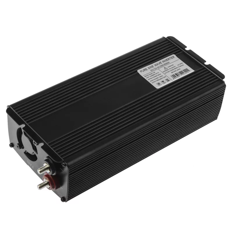 Automobilinis inverteris Green Cell INV16 500 W DC 12 V į AC 230 V, 50 Hz, USB prievadas, aktyvus aušinimas, juodas