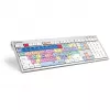 Klaviatūra Logickeyboard LKB-PPROCC-CWMU-FR Office USB AZERTY Prancūziška Balta