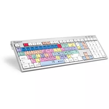Klaviatūra Logickeyboard LKB-PPROCC-CWMU-FR Office USB AZERTY Prancūziška Balta