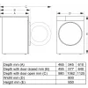 Laisvai pastatoma skalbimo mašina Gorenje WPNEI84SASWIFI/PL 8 kg 1400 aps./min. WiFi balta, inverterinis variklis