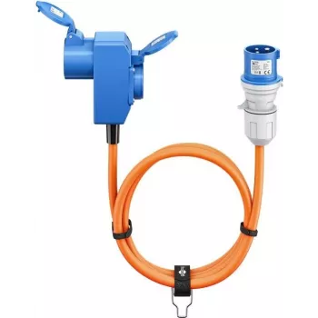 Goobay CEE adapterio laidas CEE kištukas - 90° CEE mova ir įžeminta kištukinė mova 5 m (76233)