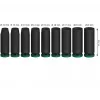 Socket set Bosch PRO 1/2 inch 9-piece, deep Juoda sockets