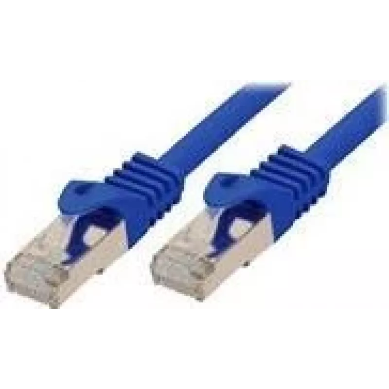 Tinklo kabelis ShiverPeaks BASIC-S Cat7 S/FTP (S-STP) mėlynas, 1 m, RJ-45, auksiniai kontaktai