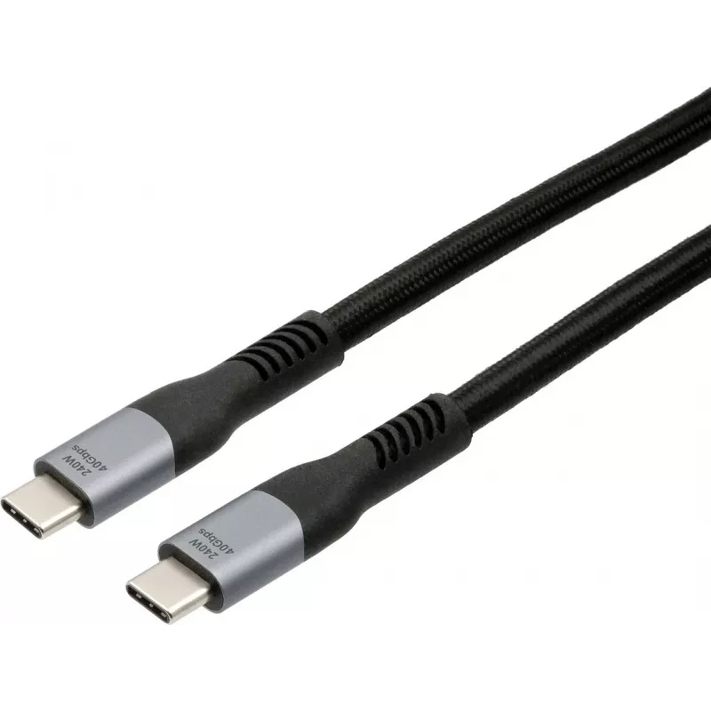 USB4 laidas Exsys EX-K1598-2.0 — 40 Gbit/s duomenų, 240 W maitinimo tiekimas