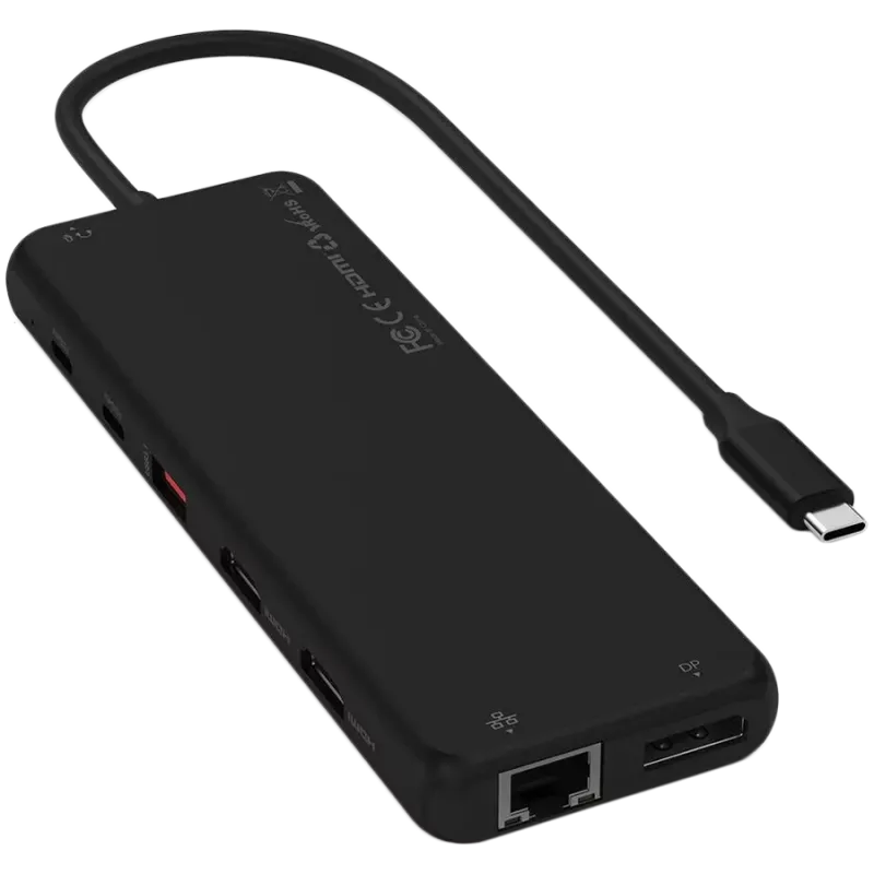 Daugiaportis USB-C adapteris Satechi ST-P3D13K 13-in-1 su trijų ekranų palaikymu