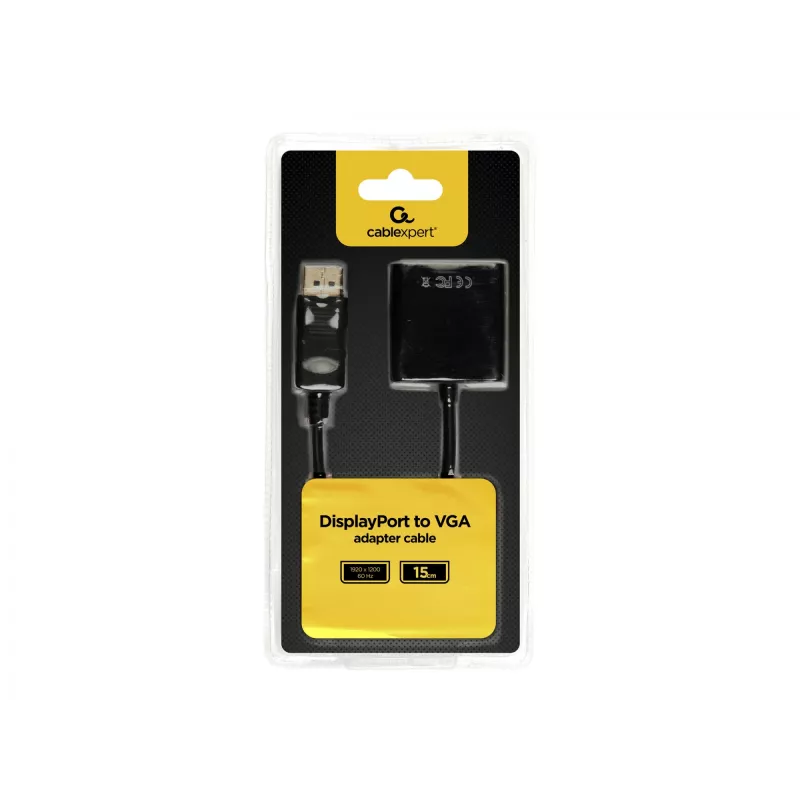 Adapteris DisplayPort į VGA, juodas