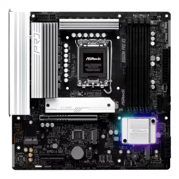 Motininė plokštė ASROCK B860M Pro RS — Intel B860, LGA 1851, micro ATX, DDR5, 4× DIMM, 2.5Gb LAN, 1×PCIe5 x16