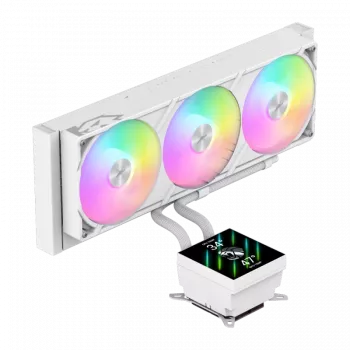 Gamemax CPU skysčio aušintuvas | GLACIER 360 LCD WH | Intel, AMD