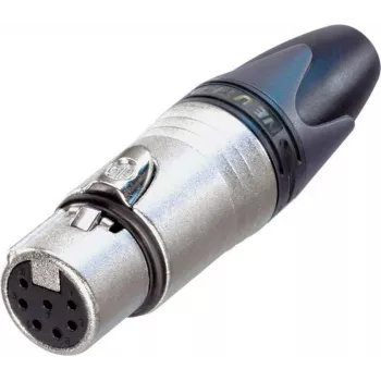 Neutrik XLR jungties lizdas, tiesus Polių skaičius: 7 Sidabrinis NC7FXX 1 vnt. (NC7FXX)