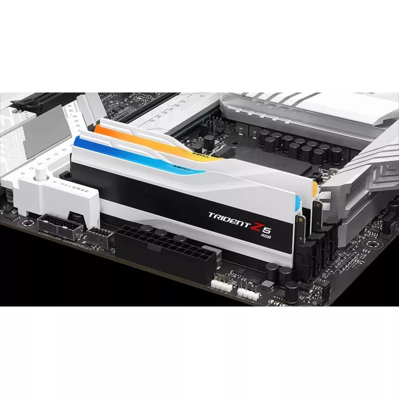 DIMM 48 GB DDR5-7200 (2x 24 GB) Dual-Kit, atmintis balta, F5-7200J3646F24GX2-TZ5RW, Trident Z5 RGB, INTEL XMP
