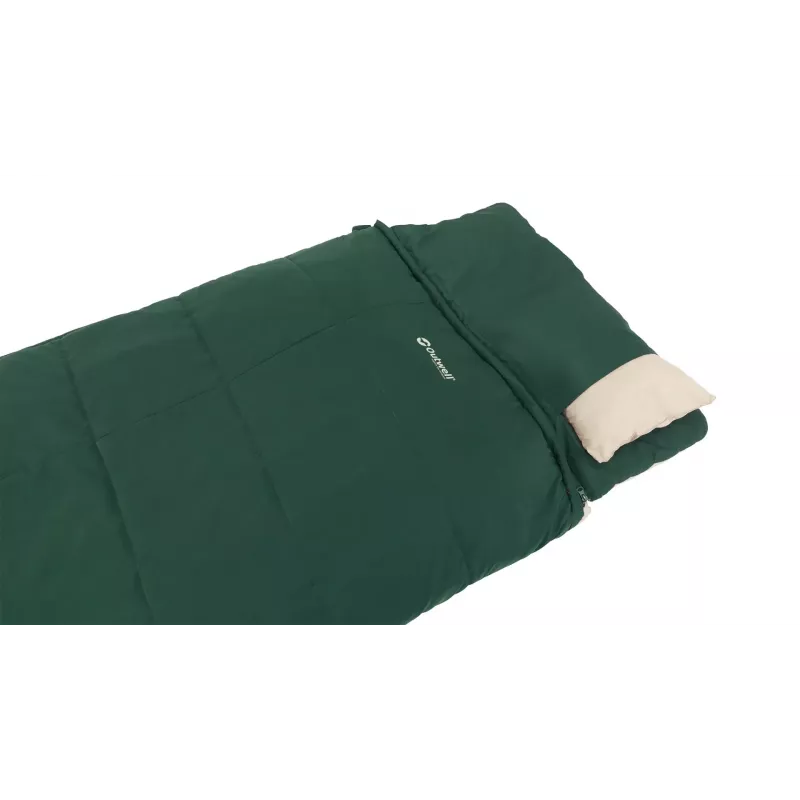 Miegmaišis Outwell Contour Prime suaugusiems stačiakampis poliesterinis 850×2200 mm, maksimalus naudotojo ūgis 190 cm, žalias