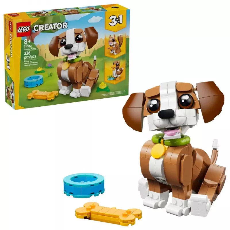 LEGO CREATOR 3 IN 1 31382 Mieli gyvūnai: Žaismingas šuniukas