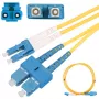 Extralink InfiniBand / šviesolaidinis kabelis EX.3678, FTTH G.657.A1, 5 m, SC į LC, pilnas dvipusis, geltonas