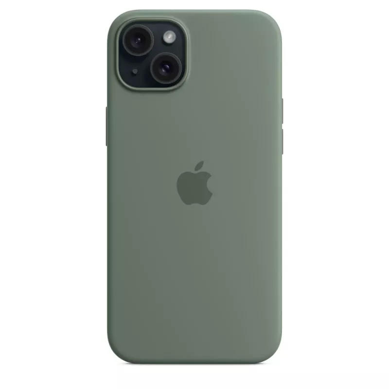 Apple iPhone 15 Plus silikoninis dėklas su MagSafe - Kiparisas