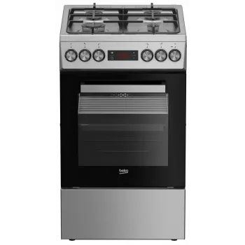 Dujinė-elektrinė viryklė BEKO FSM52330DX 5 degikliai 60 cm, energijos klasė A