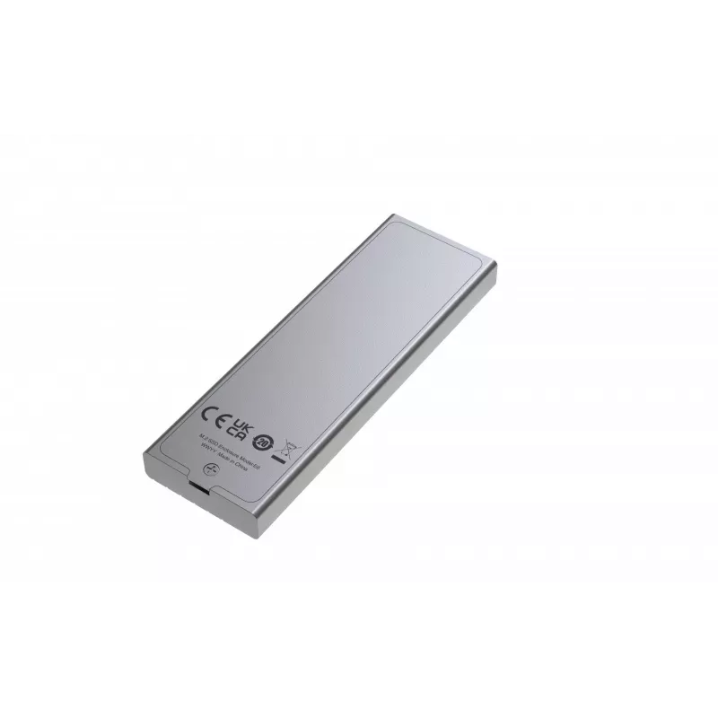 SSD korpusas Lexar E6 Sidabrinė M.2, PCIe, USB 3.2 Gen 2 (10 Gbit/s), USB‑C, aliuminis, vienas M.2 iki 4 TB