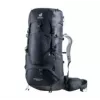 Kuprinė DEUTER Aircontact Lite 35+10 SL — vidinis karkasas, 35 L (išplečiama iki 45 L), 1,49 kg, juoda/grafito