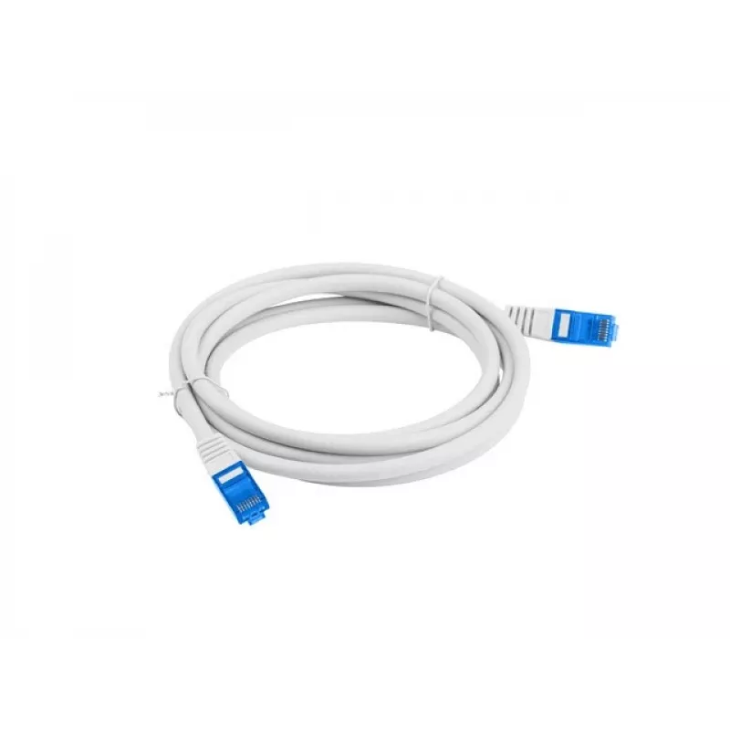 Tinklo kabelis LANBERG PCF6A-10CC-0500-S Cat6a S/FTP RJ-45–RJ-45 5 m Pilkas LSZH