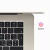 Apple MacBook Air - M2 - M2 10-core GPU - 8GB RAM - 256GB SSD - 38,91 cm (15,3) IPS 2880 x 1864 (WQXGA+) - Wi-Fi 6, Bluetooth - Starlight - klaviatūra: vokiška (MQKU3D/A)