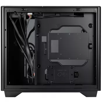 InWin A3 Mini-Tower Tempered Glass - juoda