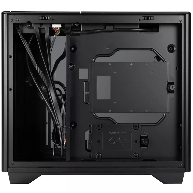 InWin A3 Mini-Tower Tempered Glass - juoda