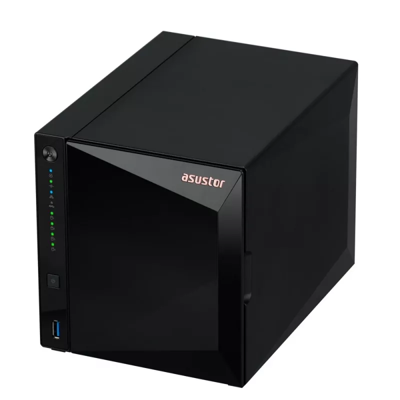 Asustor DRIVESTOR 4 Pro Gen2 AS3304T V2 NAS Realtek RTD1619B 2 GB DDR4 ADM juoda