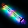 PCI-E 8 kontaktų prailginimo laidas Kolink Umbra Radiant ARGB — dvigubas 2× 8 kontaktų, aptrauktas GPU maitinimo prailginimas