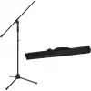 Mikrofono stovas Omnitronic MS-2A su strėle, juodas