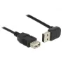 USB kabelis DeLOCK 1m USB 2.0-A į USB 2.0-A, juodas